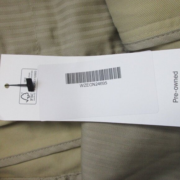 Zegna Sports Men's Chino Pants 36 x 34 Beige Cotton Rayon Office Business 552 - Picture 9 of 16